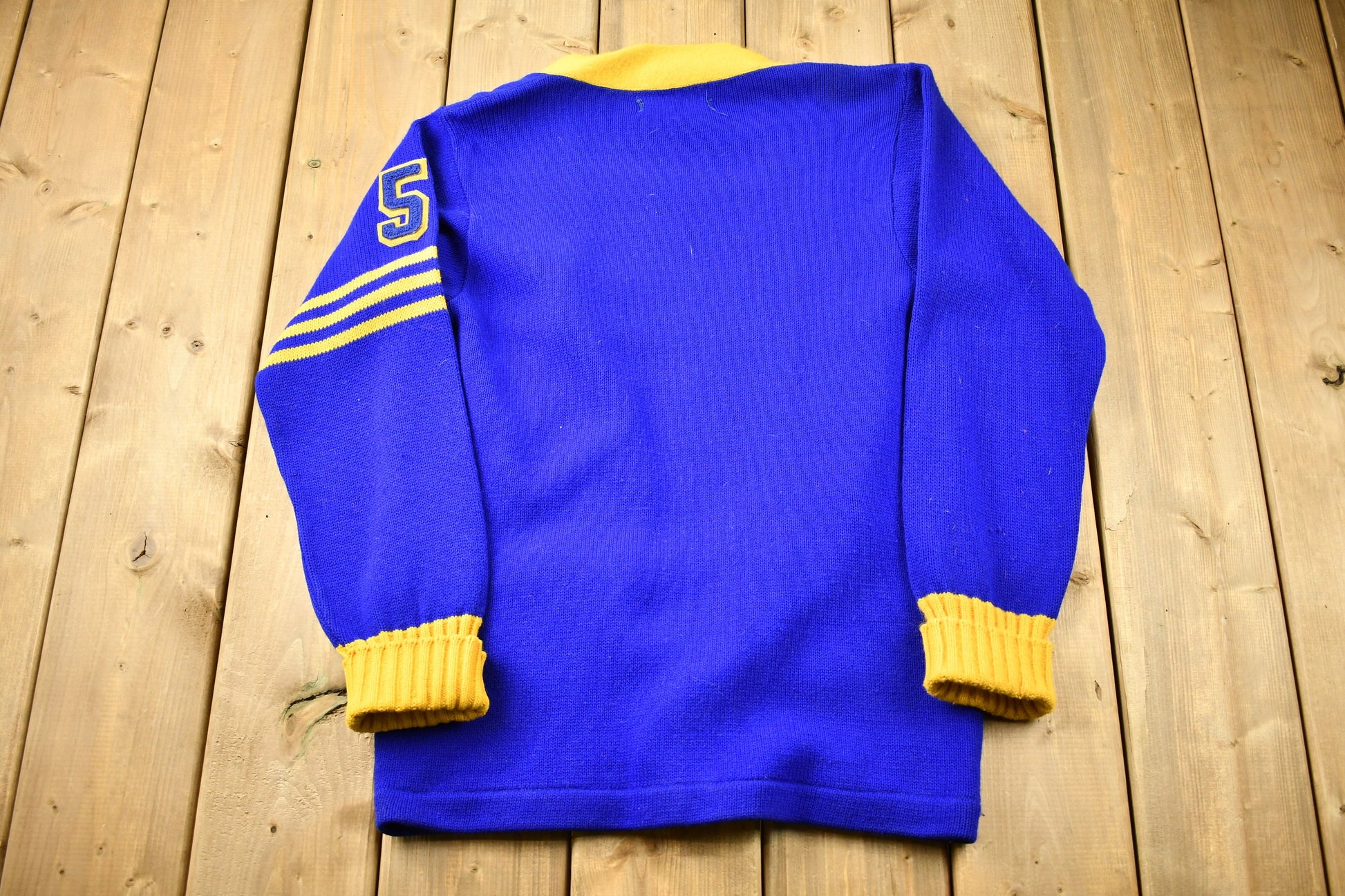 Vintage 1950s Athletic Knitwear Cardigan Sweater