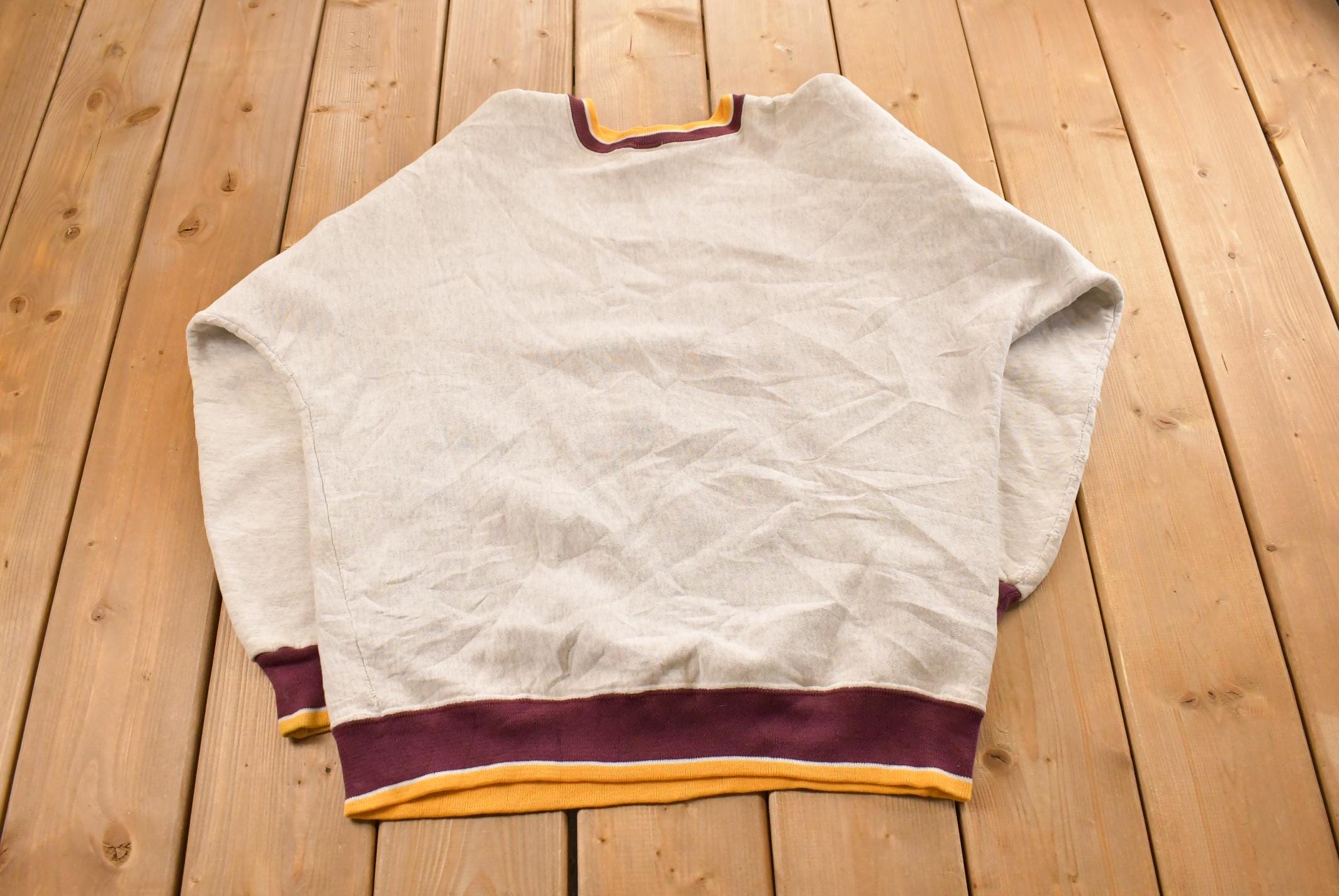 Vintage 1990s Minnesota Gophers University Collegiate Crewneck Sweatshirt Men's Large / Embroidered / NCAA Sweatshirt / Sleeve Spellout