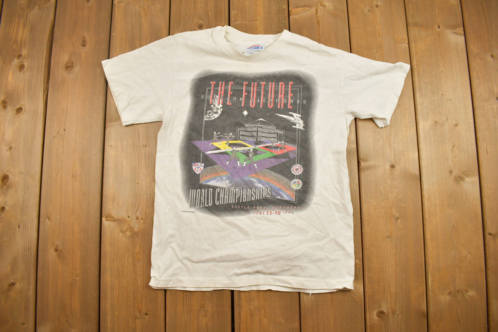 Vintage 1990s Taekwando World Championships Graphic T Shirt