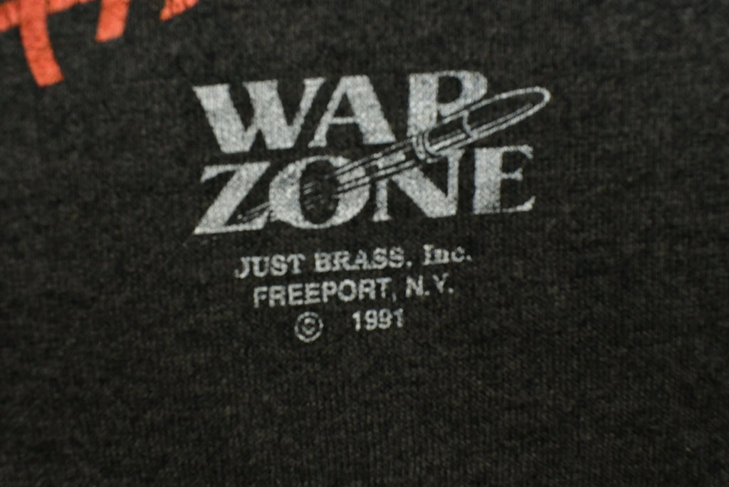 Vintage 1991 USMC War Zone 3D Emblem T-Shirt