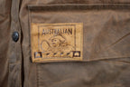 Vintage 1990s Australian Stockman's Dilskins Crazy Full Length Leather Trench Coat Made In Australia By Feathertop