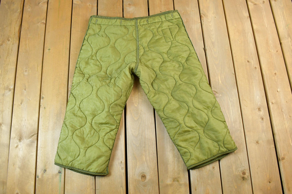 Vintage 1990s Army Green Liner Pants Size 40 x 32