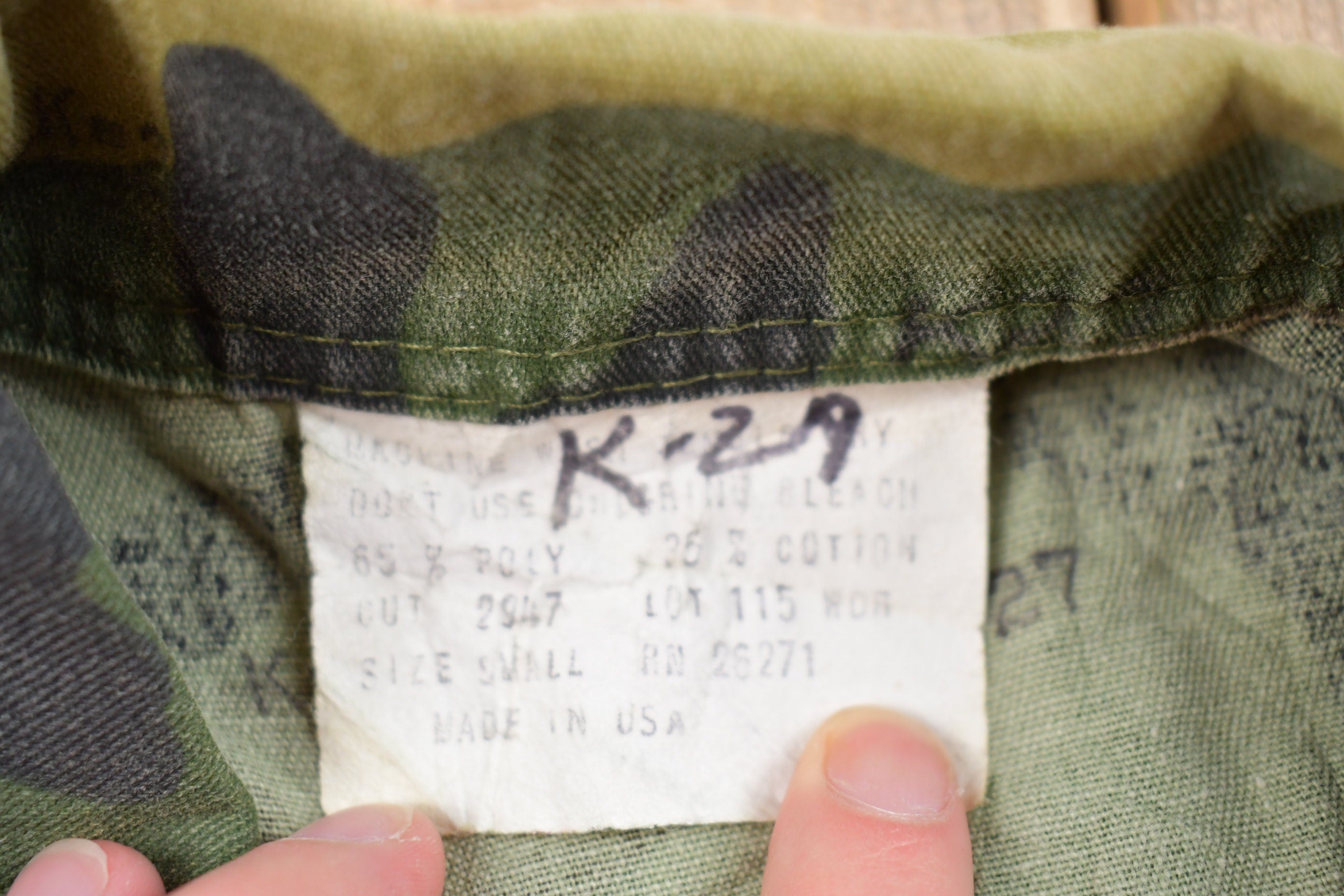 Vintage Military Button Up Shirt
