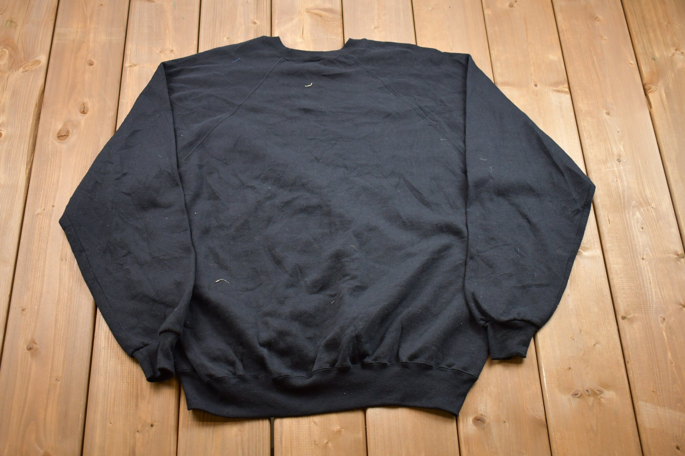 Vintage 1987 Made In USA Black Crewneck Sweatshirt