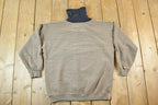 Vintage 1990s Adobe Flats Aztec Turtleneck Sweatshirt Mens S
