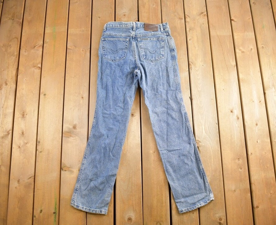 Vintage 1990s Harley Davidson Biker Blues Denim Jeans Size 31x32