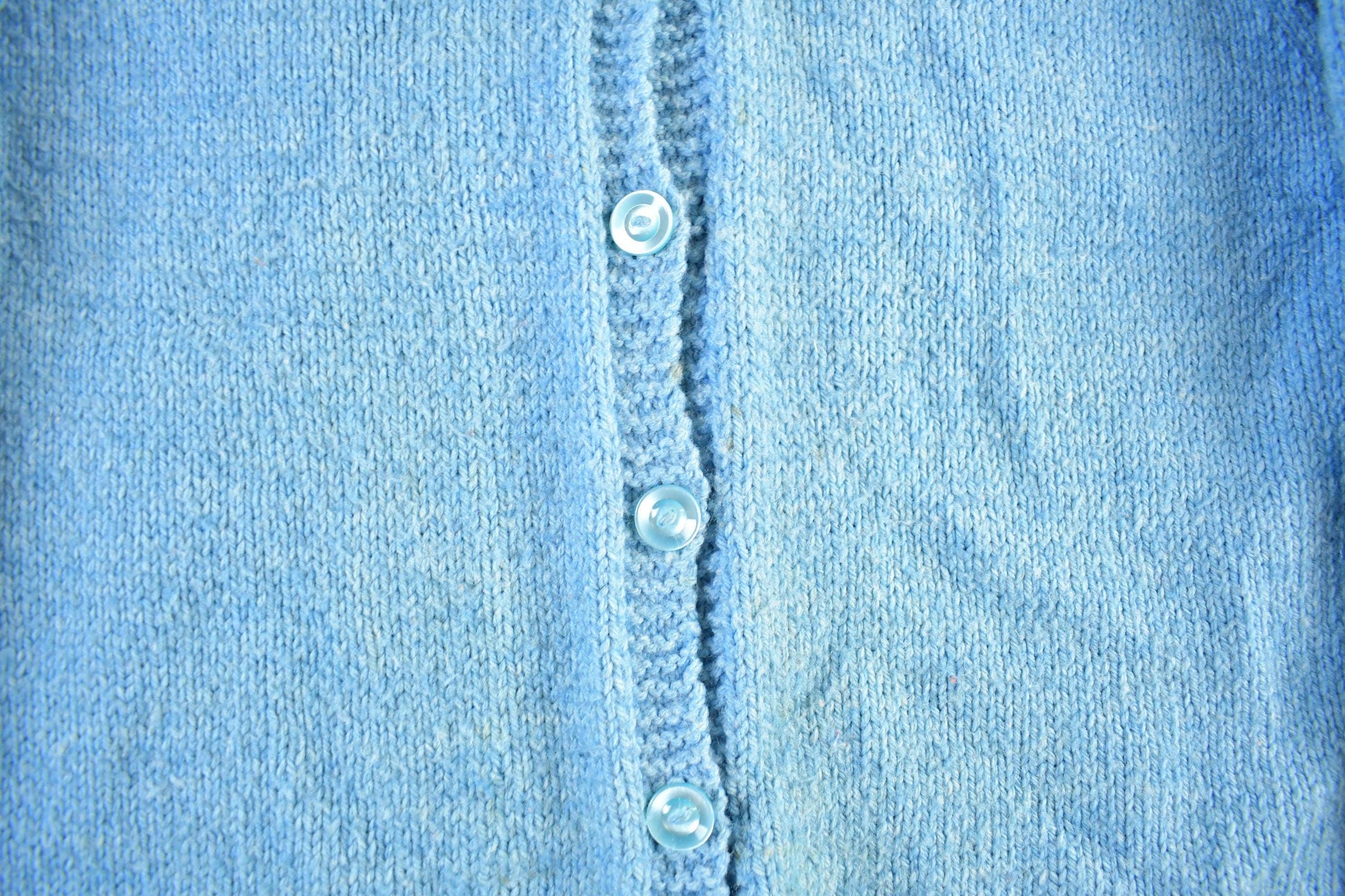 Vintage 1950s Hand Knit Golf Knit Cardigan Sweater Women's M-L