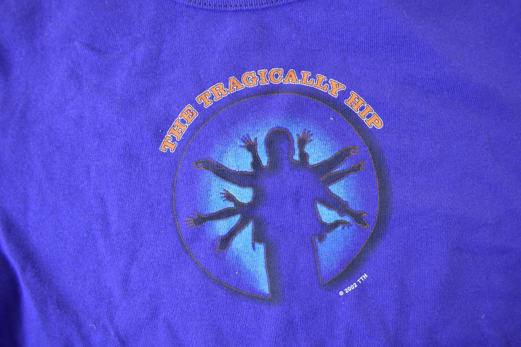 Vintage 2002 Deadstock The Tragically Hip In Violet Light Band Tee Size Woman's L