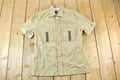 Vintage 1980s Haggar Safari Button Up Shirt