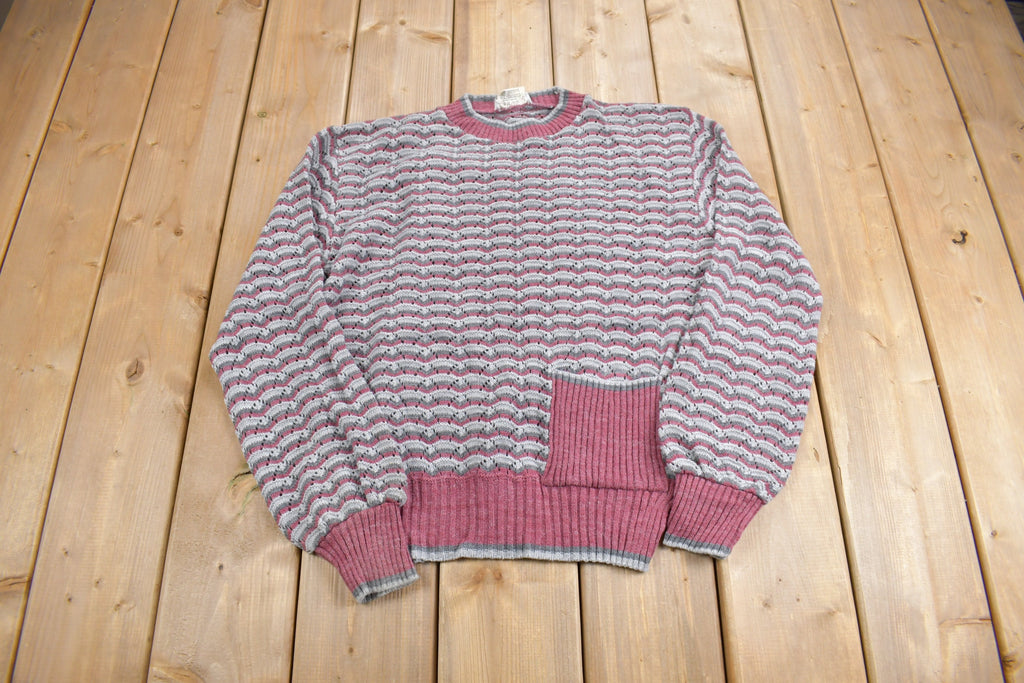 Vintage 1980s Dereta Women's Knit Crewneck Sweater