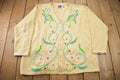 Vintage 1990s Cute Floral Theme Knit Cardigan