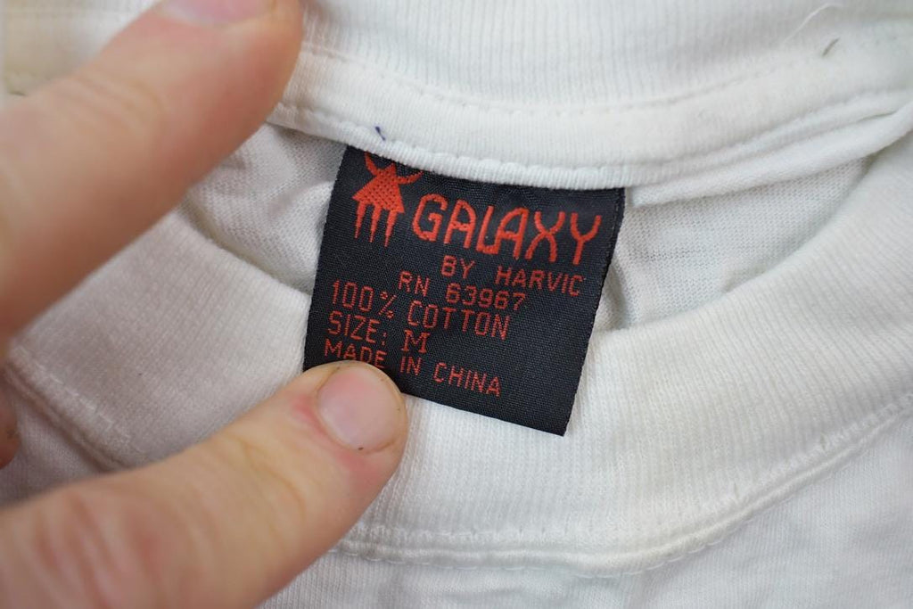 Vintage 1990s New York City Galaxy Twin Towers Souvenir T-Shirt