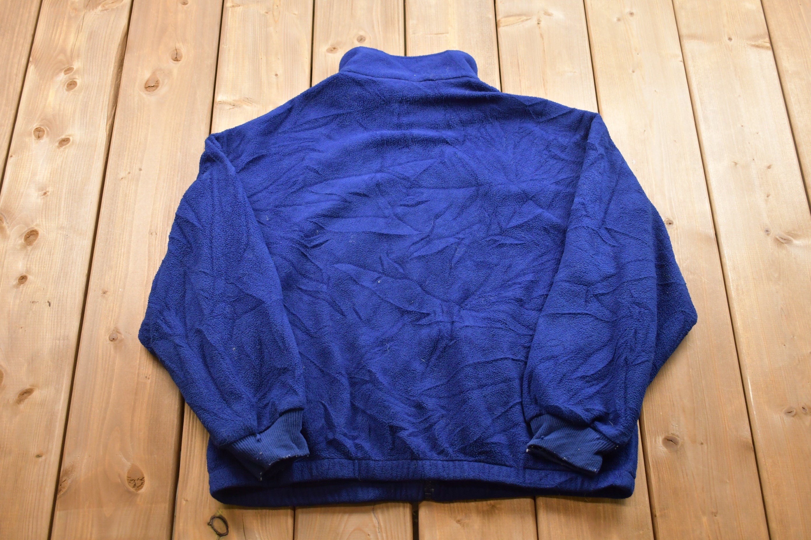 Vintage 1990s Eddie Bauer Fleece Zip Up Sweater