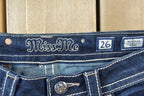 Vintage Y2K Miss Me Bedazzled Low Rise Jeans Size 26x31
