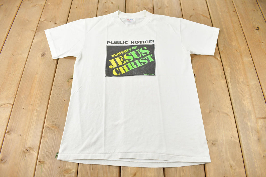 Vintage 1990s Property Of Jesus Christ Graphic T-Shirt