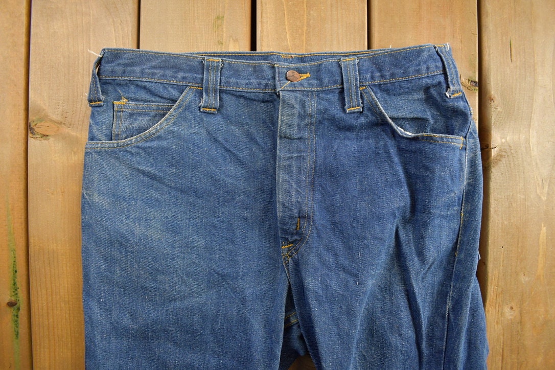 Vintage 1970s GWG Western Style Boot Jeans Size 34 x 38.5