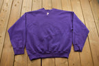 Vintage 1990s Kansas State Wildcats Collegiate Embroidered Crewneck Made In USA Pro Player