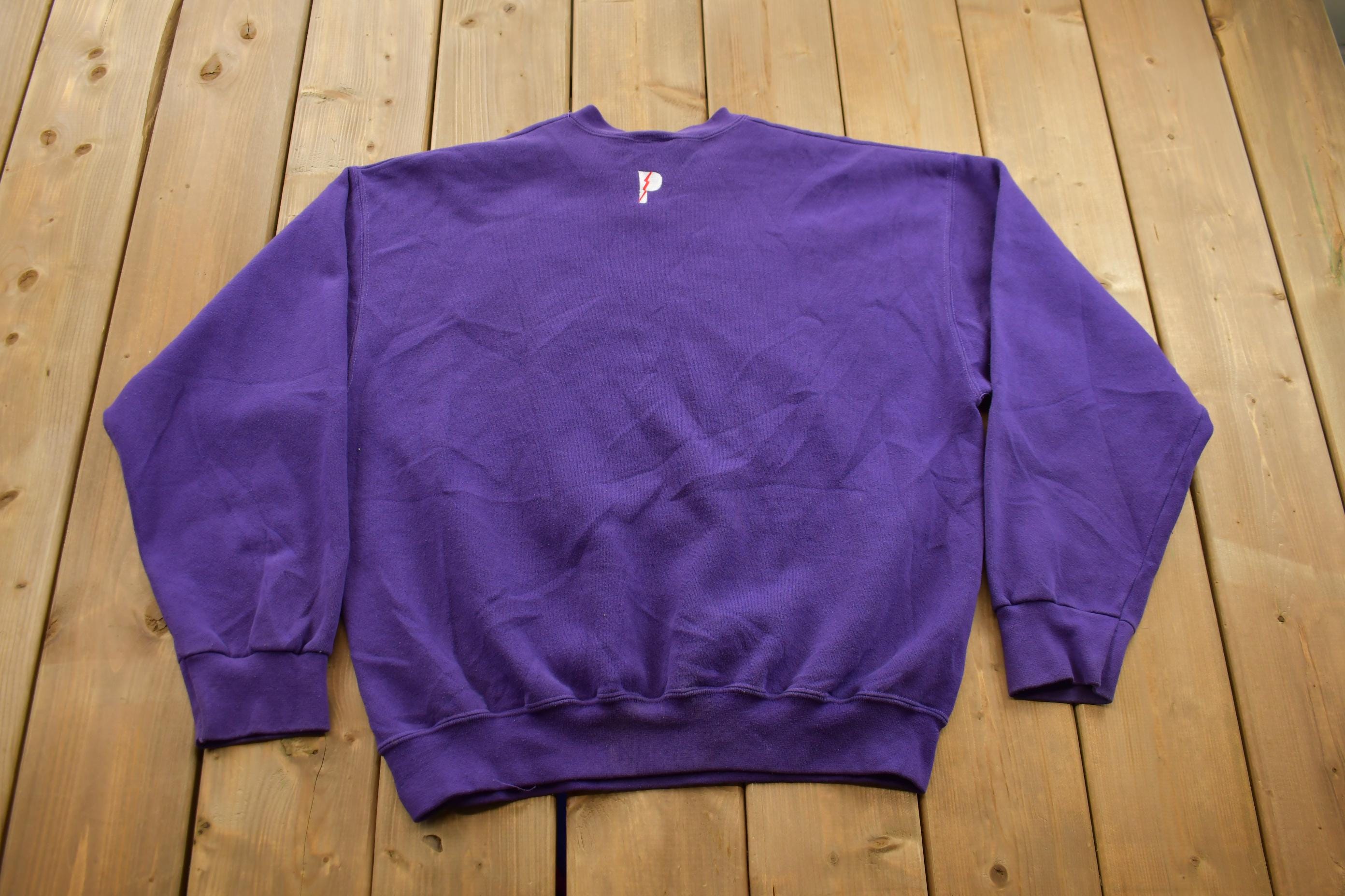 Vintage 1990s Kansas State Wildcats Collegiate Embroidered Crewneck Made In USA Pro Player