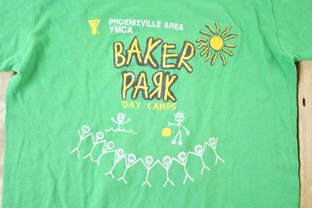 Vintage 1990s YMCA Baker Park Day Camps Souvenir T-Shirt Men's Small