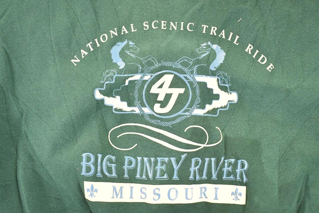 Vintage 1990s Big Piney River Missouri Crewneck Sweatshirt Men's XL