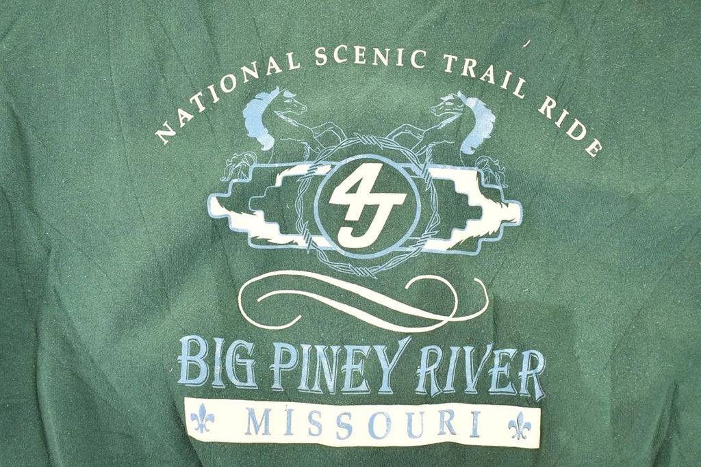 Vintage 1990s Big Piney River Missouri Crewneck Sweatshirt Men's XL