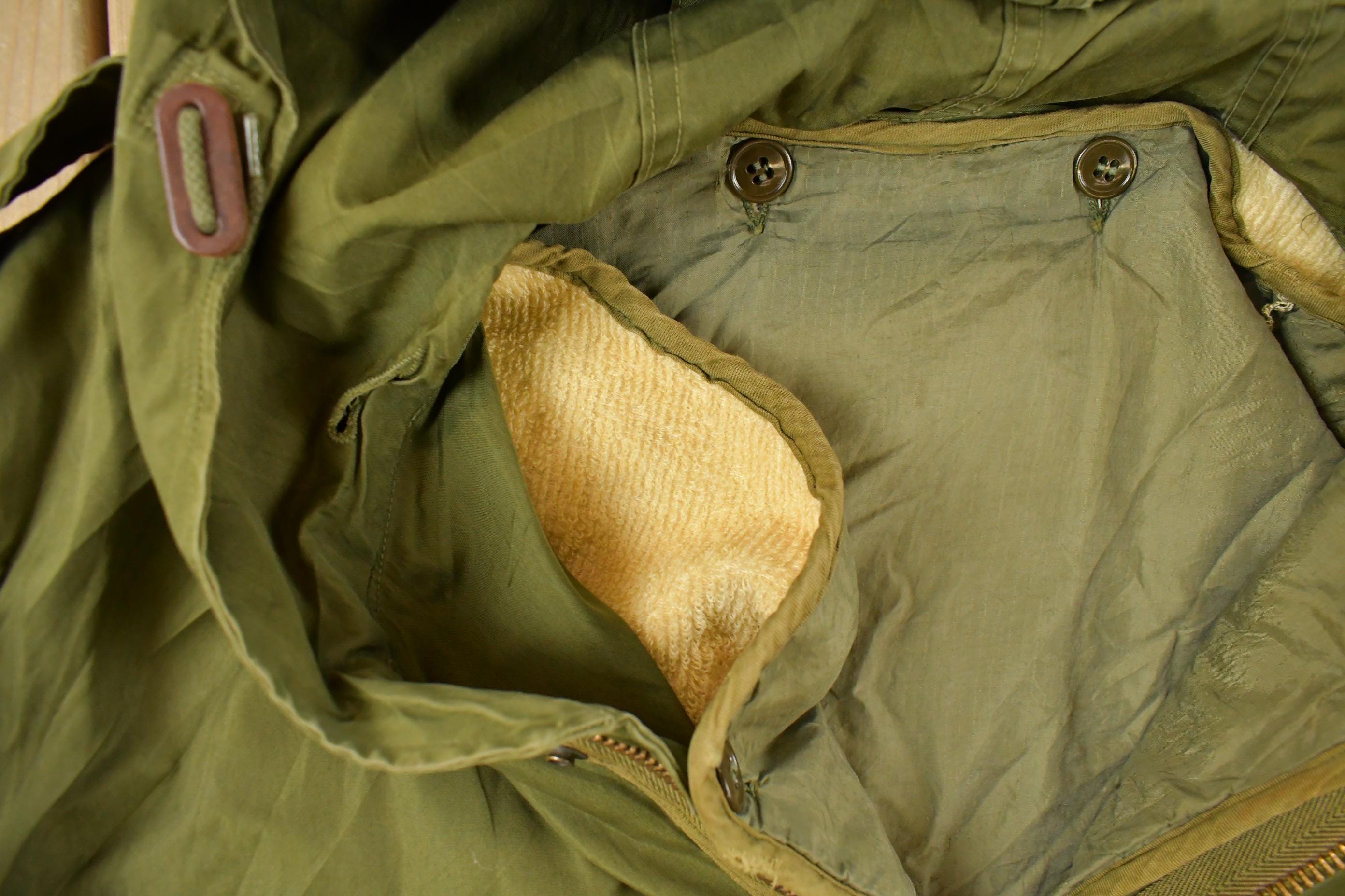 Vintage 1983 Military Hooded Parka Jacket Men's Large