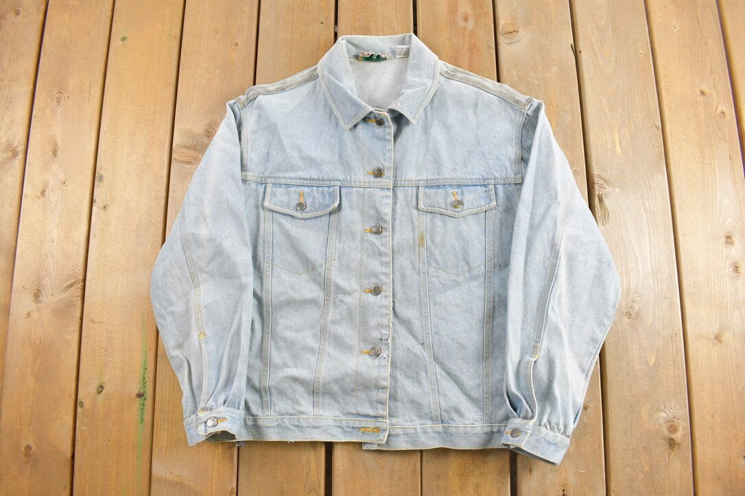 Vintage 1990s City Lights Customized Denim Jacket