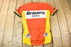 Vintage 1990s Braun's Bicycle Cycling Jersey Size M