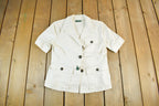 Vintage 2000s Lauren Ralph Lauren Short Sleeve Denim Button Up Shirt Womens M