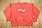 Vintage 1990s Harvard University Crimson NCAA Collegiate Crewneck