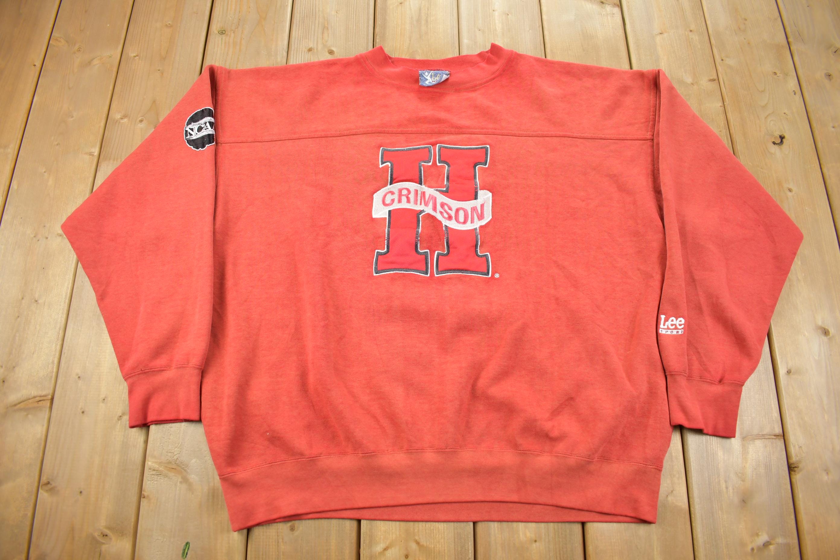Vintage 1990s Harvard University Crimson NCAA Collegiate Crewneck