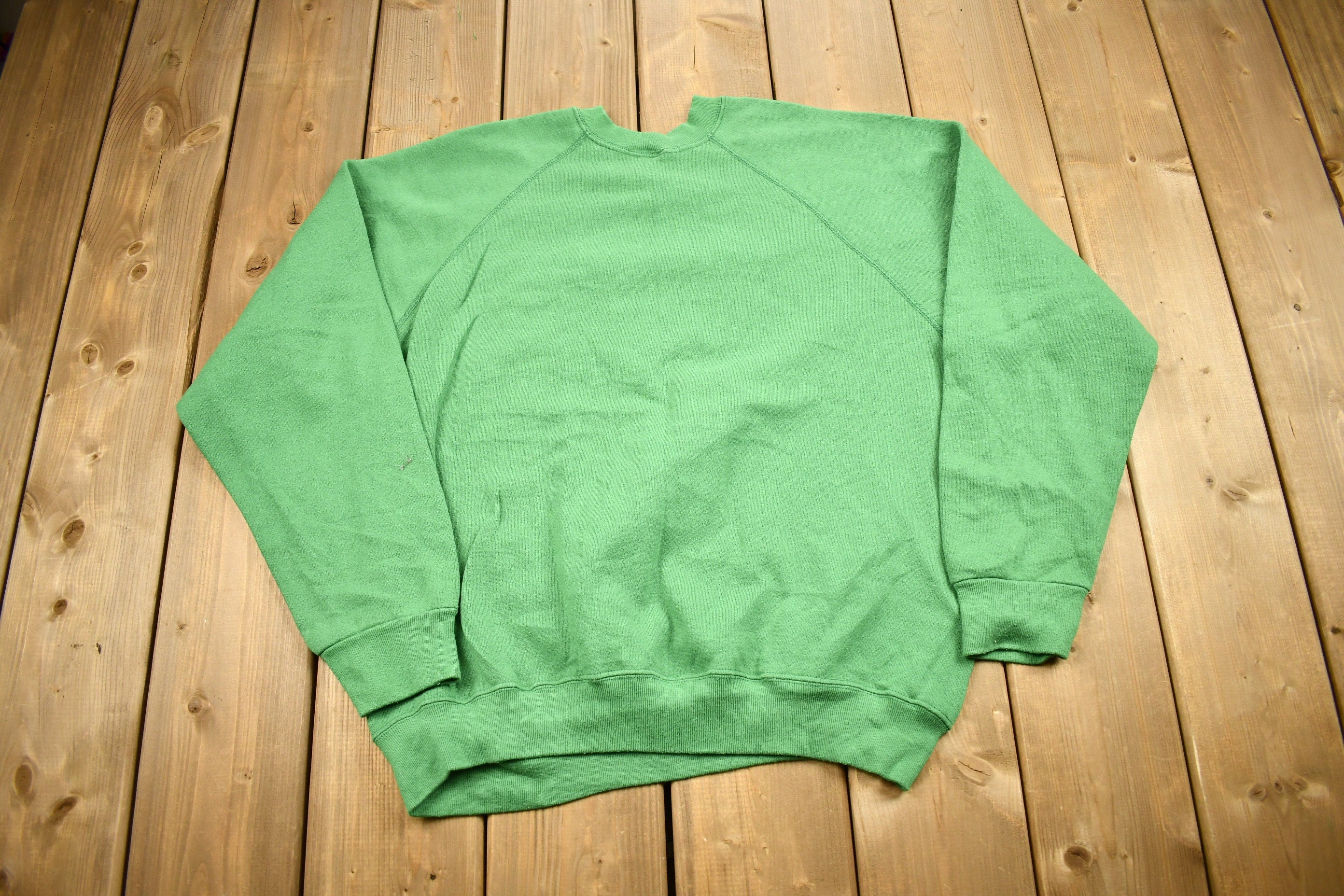 Vintage 1990s Cute Teddy Bear Theme Raglan Crewneck Sweater