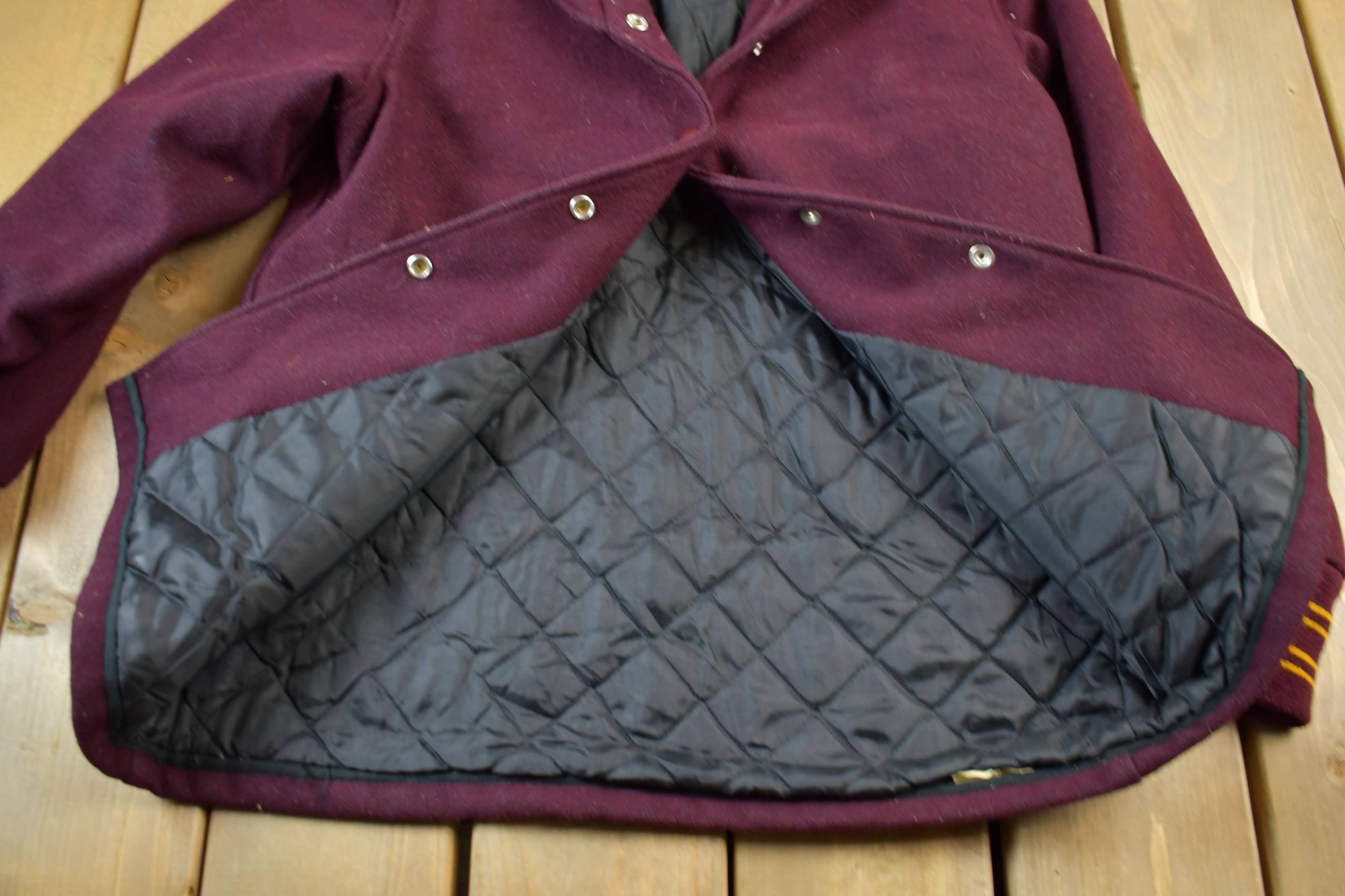 Vintage 1980s Collegiate Wool Varsity Jacket