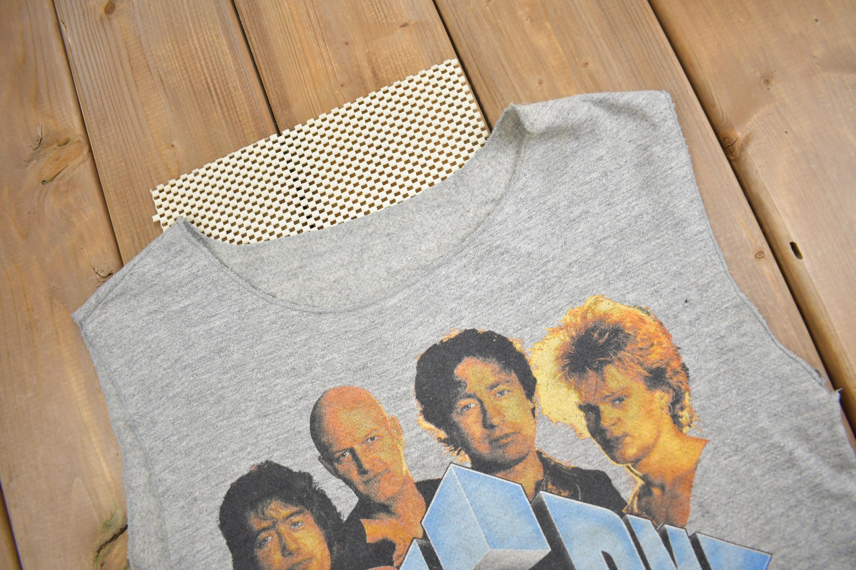 Vintage 1985 The Firm Distressed Band Muscle T-Shirt