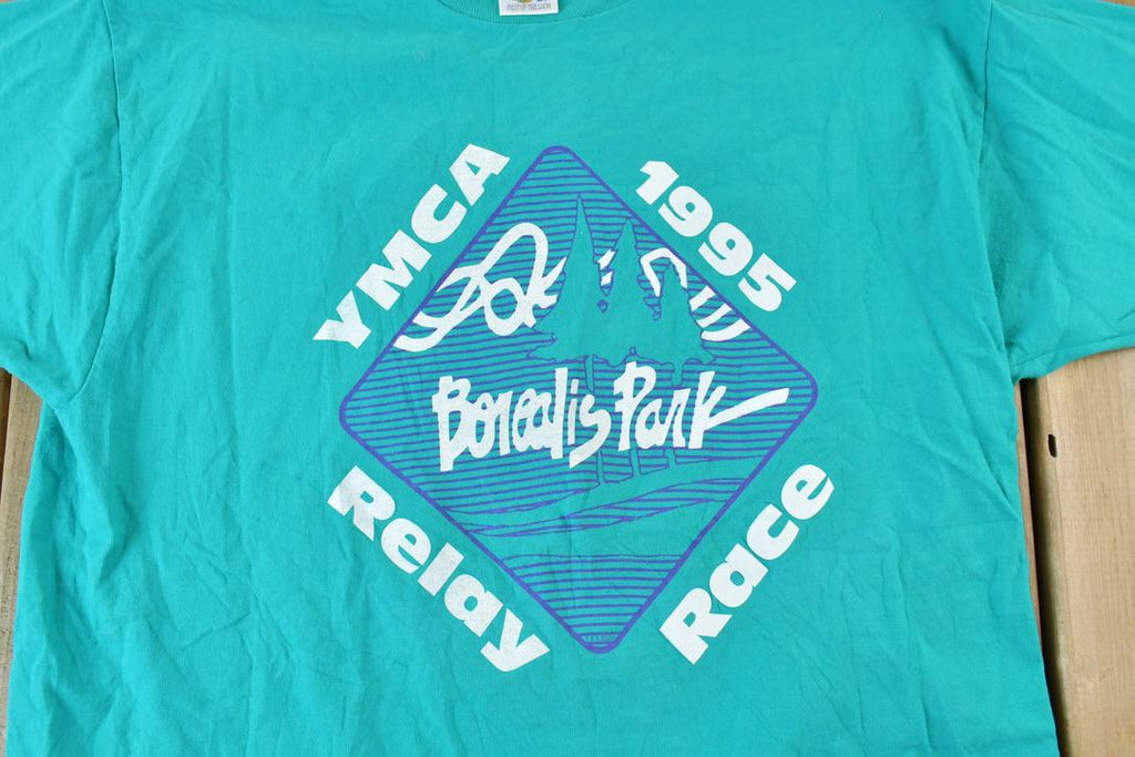 Vintage 1995 YMCA Relay Race Souvenir T-Shirt