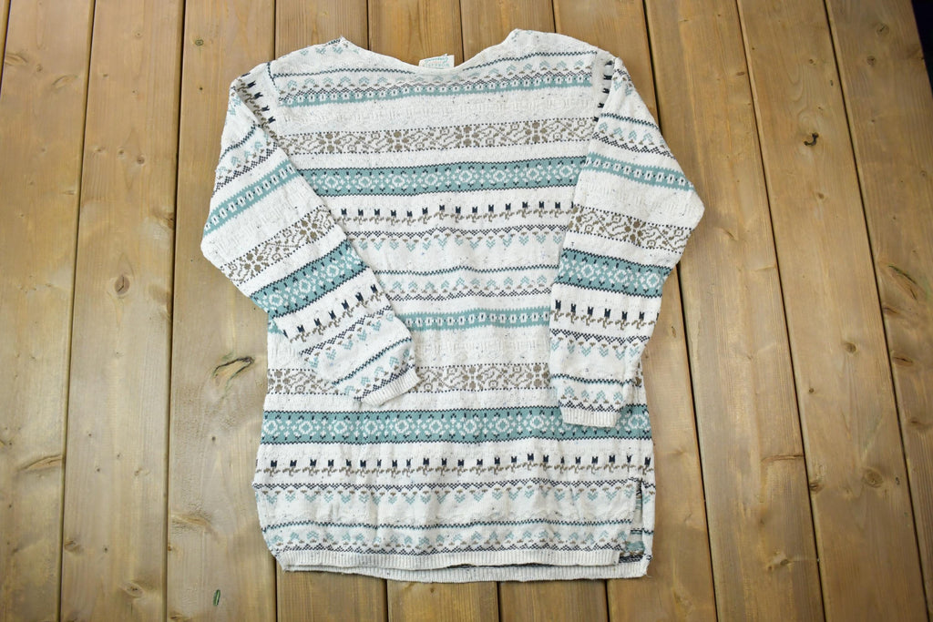 Vintage 1990s Braemar Workable casuals Knit Crewneck Sweater /