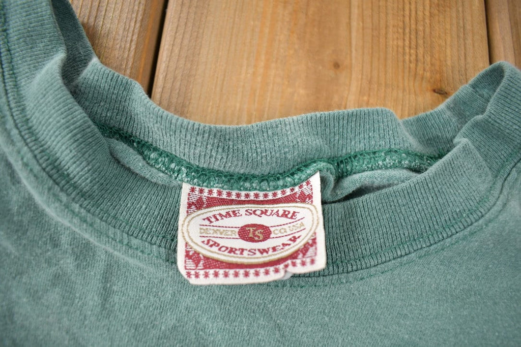 Vintage 1990s The Buckeye State Ohio Embroidered Souvenir Travel T Shirt Made In USA Size XL