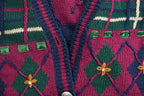 Vintage 1990s Christopher And Banks Knitted Cardigan Sweater /