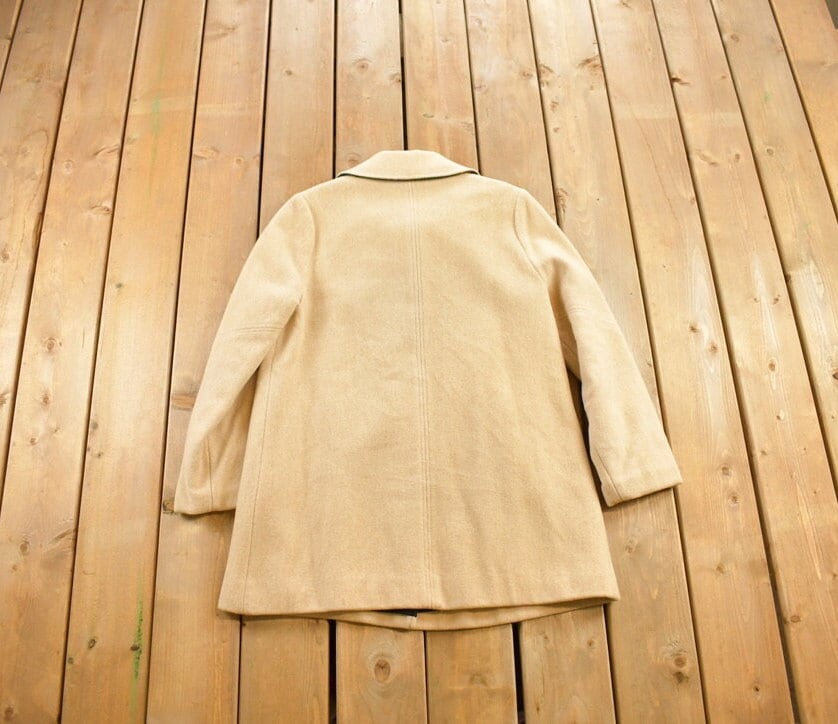 Vintage 1980s M. Liman Company Pure Wool Knit Jacket / Vintage Wool Coat / Plaid Jacket / Outdoor / Winter / Penguin Fashions