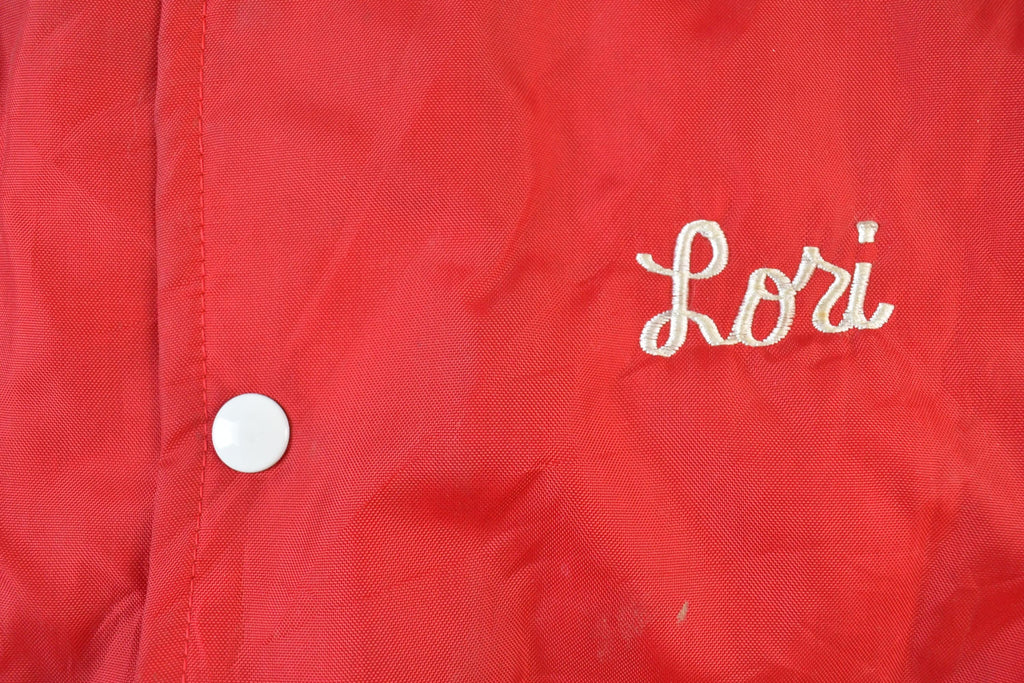 Vintage 1990s Osakis Silverstreaks Champions West Wind Snap Button Satin Jacket Made In USA
