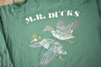 Vintage 1995 M.R. Ducks Single Stitch Graphic Long Sleeve T Shirt Made In USA Size XL