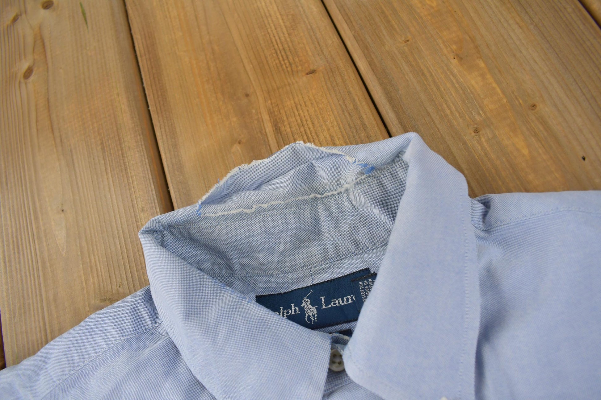 Vintage 1990s Ralph Lauren Button Up Classic Oxford Dress Shirt