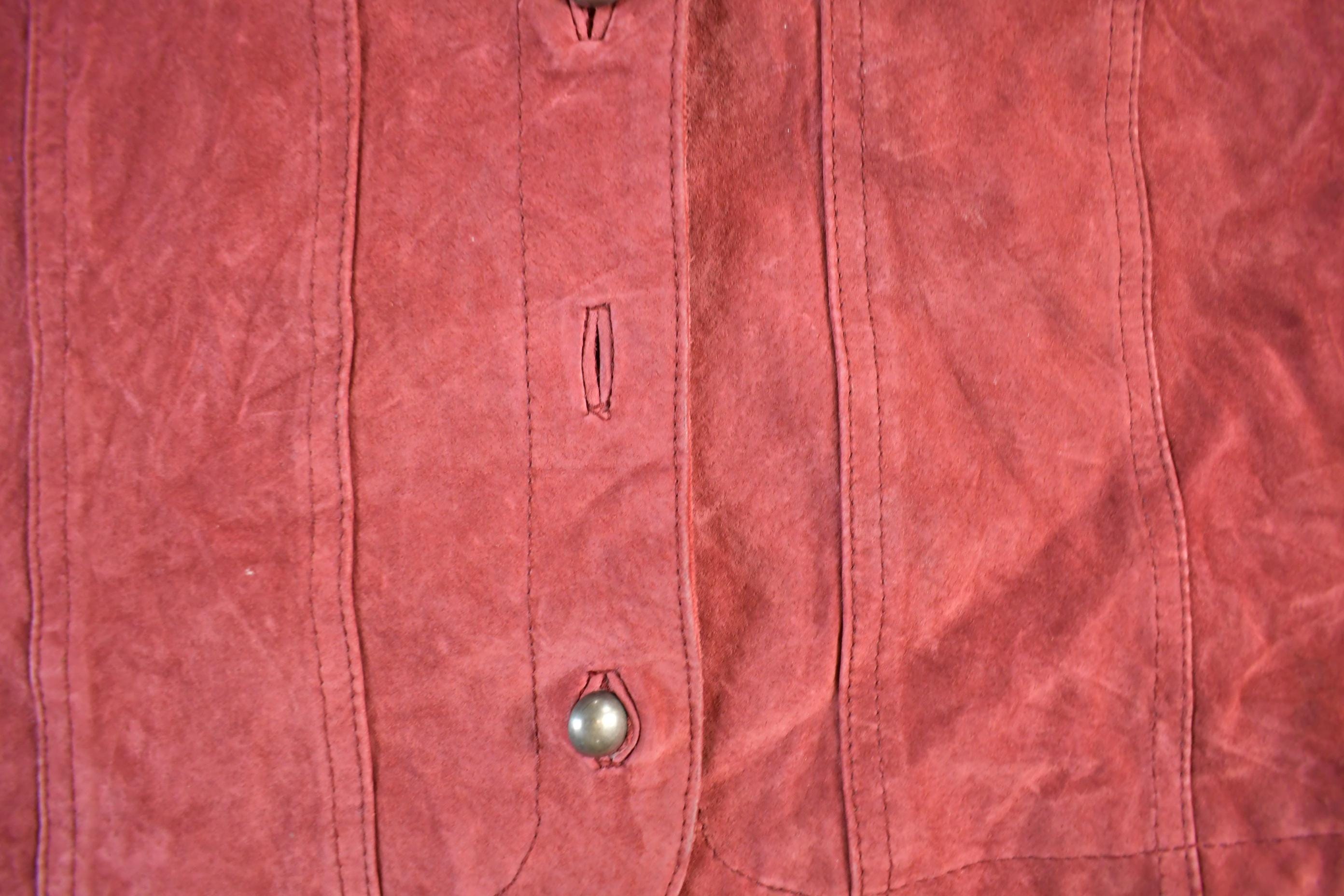 Vintage 1990's Christopher & Banks Pig Leather Jacket Womens Medium