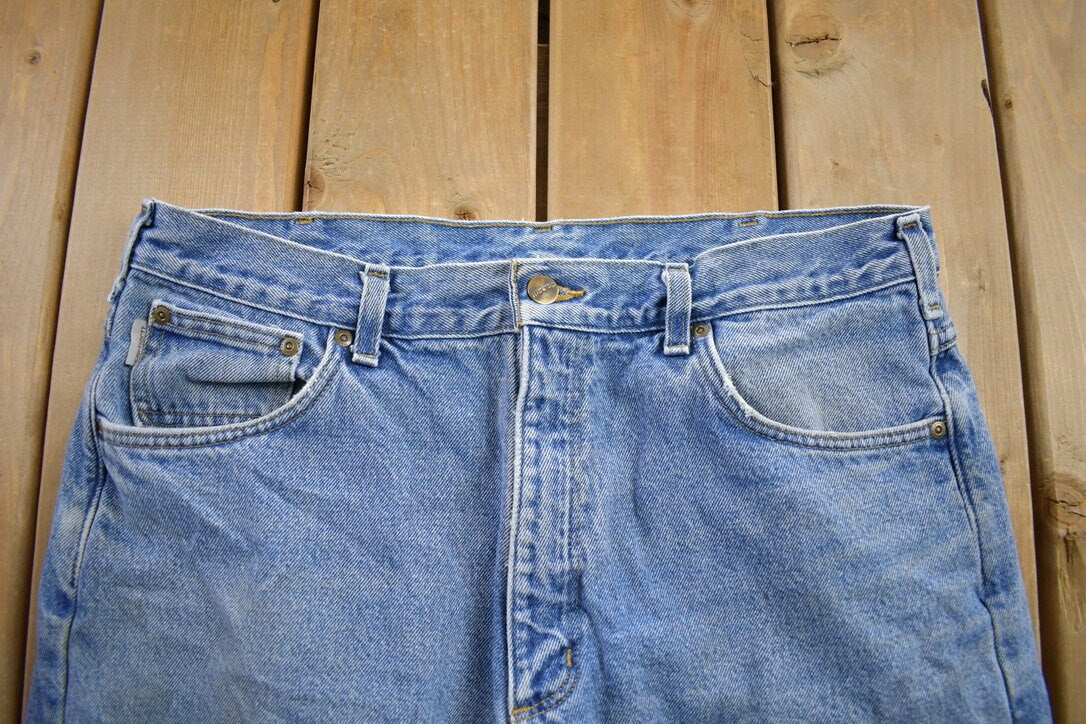 Vintage 1990s Carhartt Blanket Lined Work Pants Size 36x32