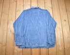Vintage 1990s Hunters Ridge Velour Button Up Shirt