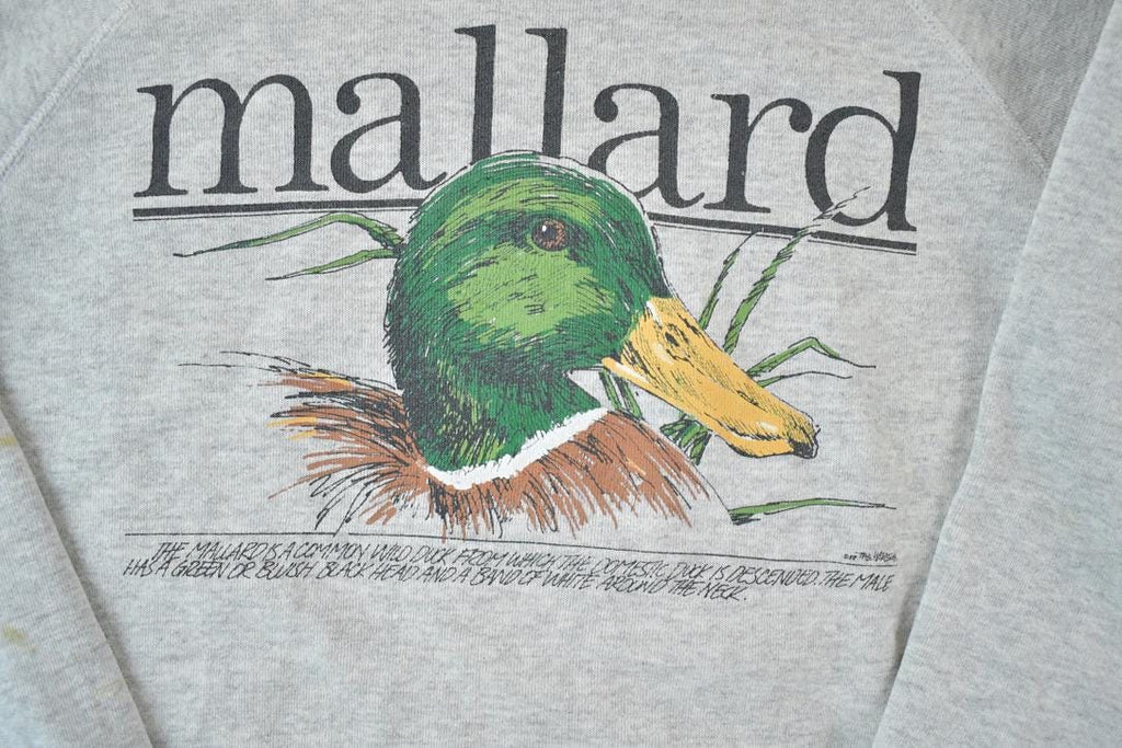 Vintage 1988 The Wild Side Mallard Duck Souvenir Crewneck Sweatshirt