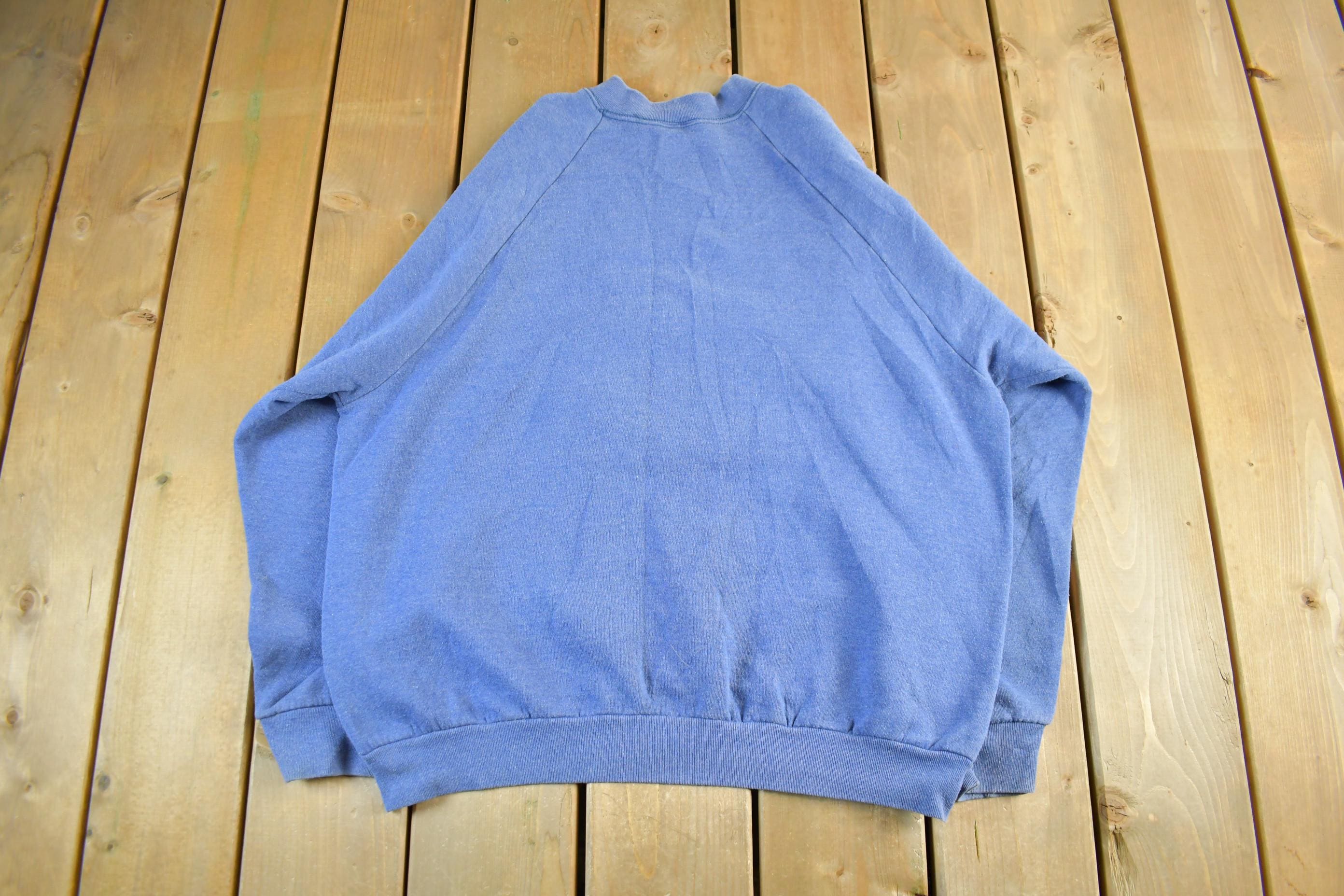 Vintage 1990s Fruit Of The Loom Blank Crewneck Sweatshirt Men's XL