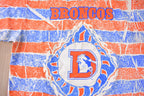 Vintage 1990s Denver Broncos NFL Football All Over Print Graphic T-Shirt Made In USA