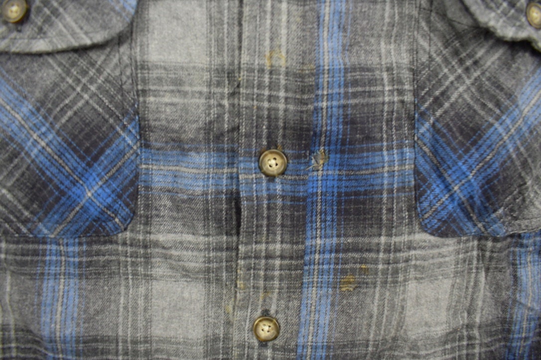 Vintage 1990s St Johns Bay Plaid Flannel Button Up Shirt