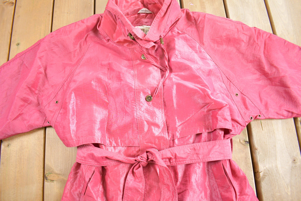 Vintage 1990s Fleet Street Pink Trench Coat